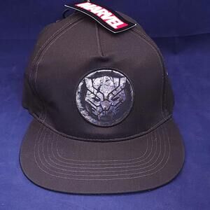 Marvel Black Panther Cracked‎ Stone Logo Snapback Hat Adjustable NWT